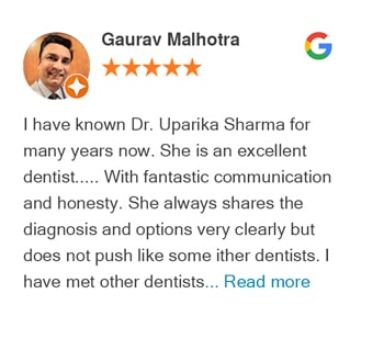 Gaurav review for Bellevue Azalea Dentistry on google