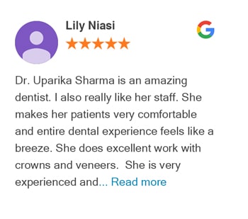 Lily review for Bellevue Azalea Dentistry on google