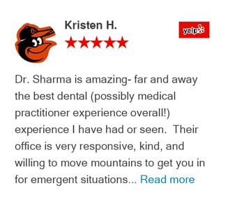 Kristen review for Bellevue Azalea Dentistry on Yelp