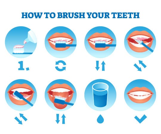 Do not hurry while brushing your teeth; follow these simple steps.